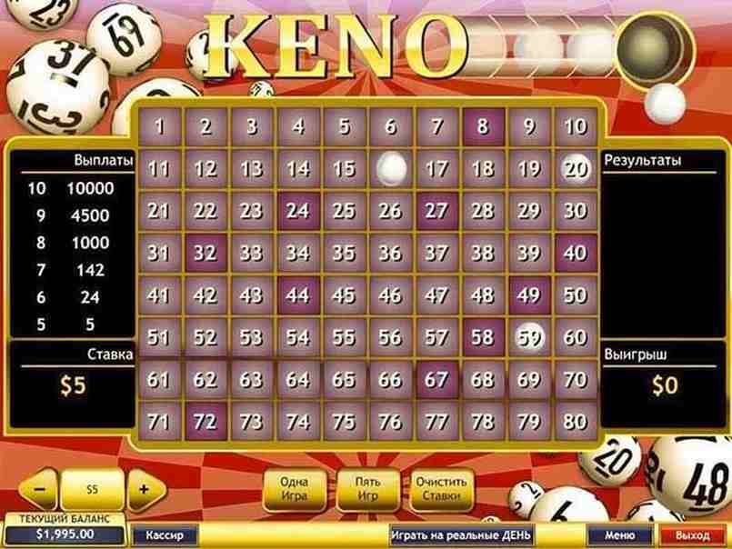 Nhiều người chơi tìm đến với phần mềm trò chơi Keno